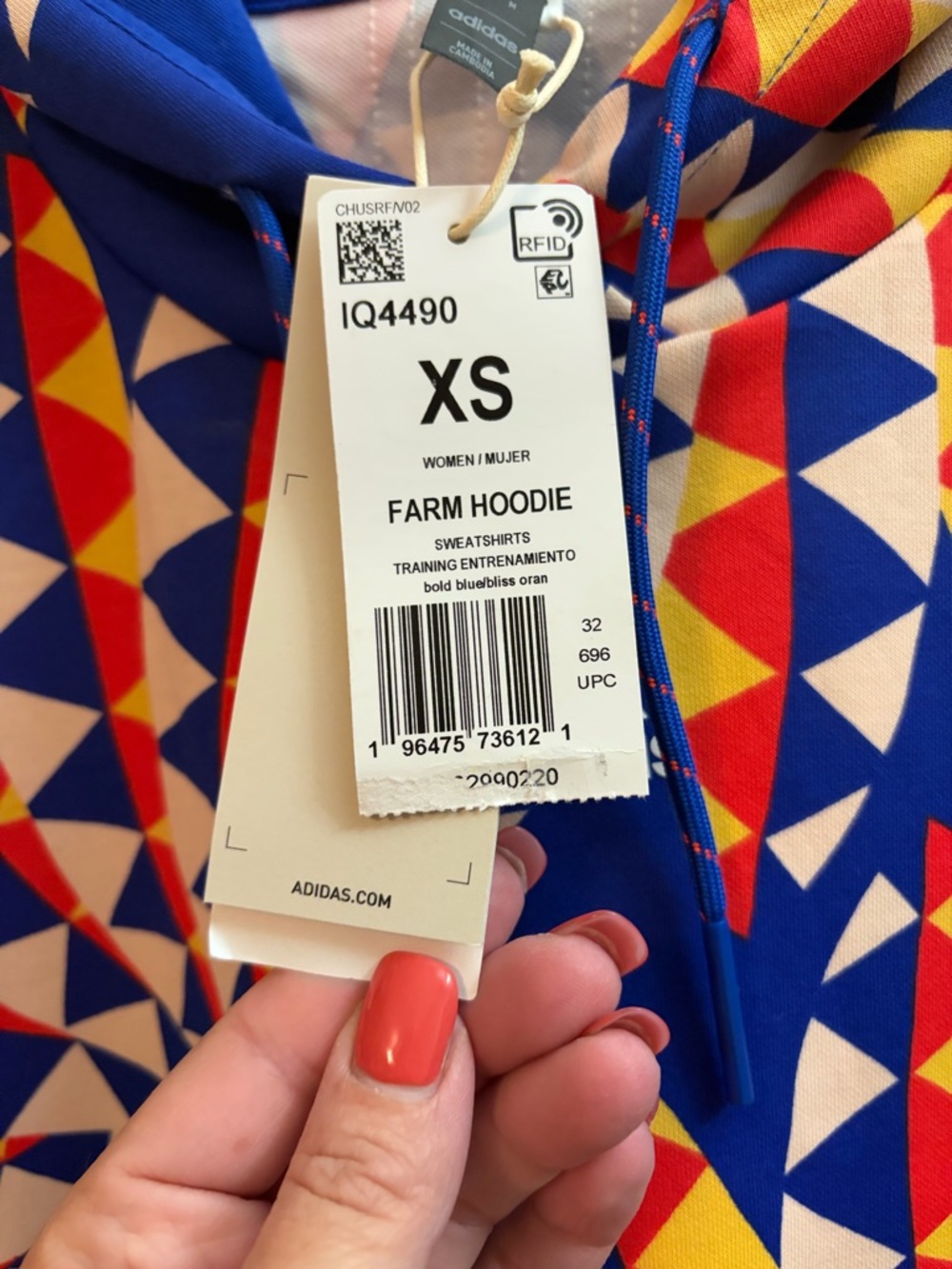 NWT ADIDAS X FARM RIO HOODIE Size XS - Picture 7 of 11